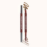 Double ended gel & liquid liner Delineador para ojos doble café - MOIRA
