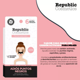 Parches para nariz de Carbón Activado para quitar puntos negros  - Republic Cosmetics