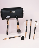 Mini Set de brochas con cosmétiquera - True Makeup