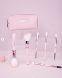 Mini Set de brochas con cosmétiquera - True Makeup