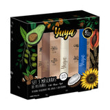 Set 3 máscaras de pestañas 10 aceites naturales (Negra, Café, Azul) - YUYA Republic Cosmetics