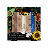Set 3 máscaras de pestañas 10 aceites naturales (Negra, Café, Azul) - YUYA Republic Cosmetics