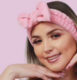 Diadema para limpieza facial rosa - Colorton