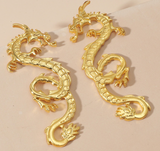 Aretes Dragón Dorado Z42