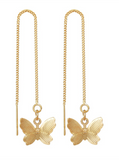 Aretes largos mariposa N45