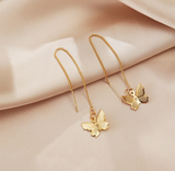 Aretes largos mariposa N45