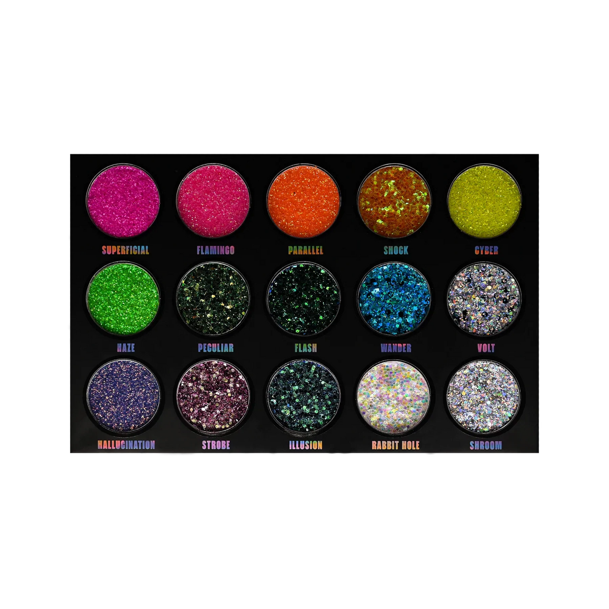 Dazed paleta de sombras en glitter para ojos City Color Schatzi Store