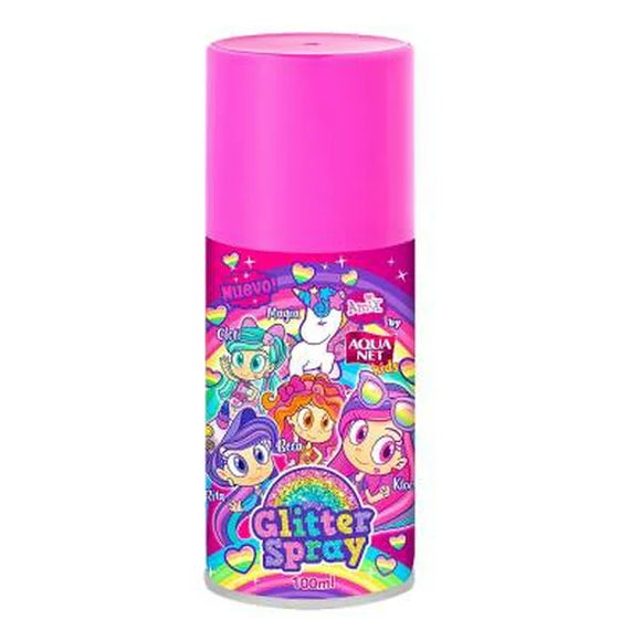 Spray para el cabello con glitter onix  - Aqua net