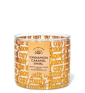 Cinnamon Caramel Swirl Vela Grande - Bath & Body Works