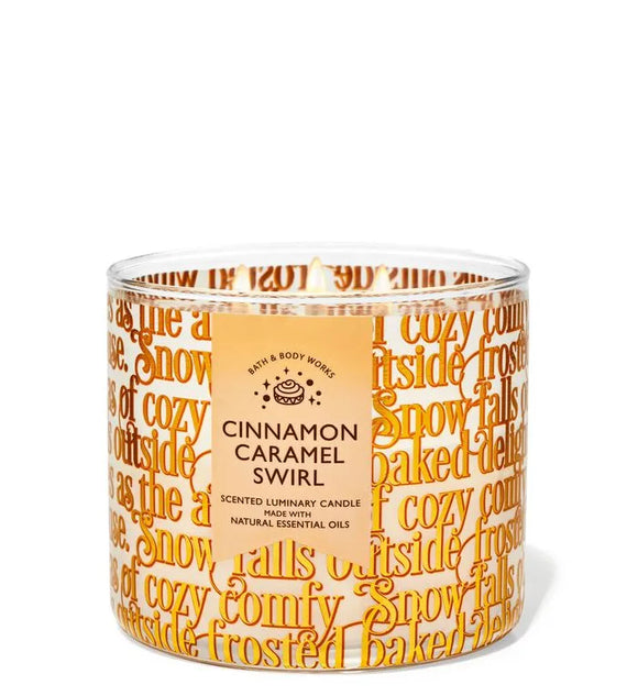 Cinnamon Caramel Swirl Vela Grande - Bath & Body Works