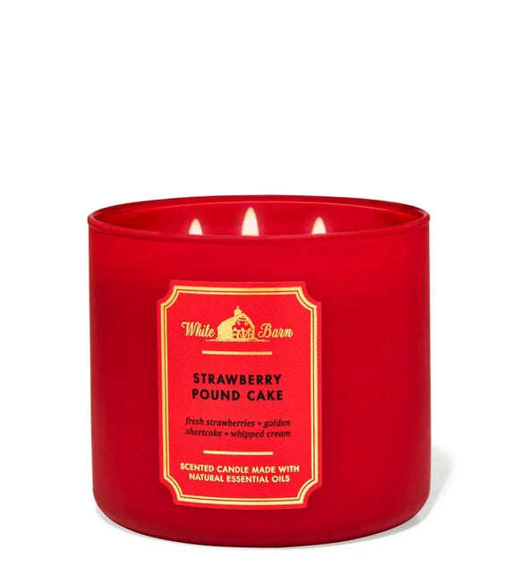 Strawberry Pound Cake Vela Grande - Bath & Body Works