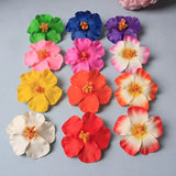 Clips para el cabello con flor Hawaiiana (varios colores)