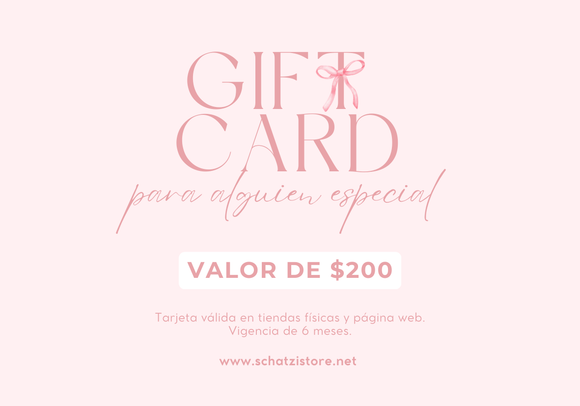 Gift Card - Tarjeta de regalo