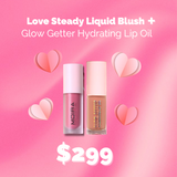 Love Steady Liquid Blush + Glow Getter Hydrating Lip Oil