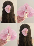 Clip accesorio con orquídea para el cabello