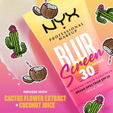 NYX Professional Makeup Blur Screen SPF 30 Blurring Makeup Primer - NYX