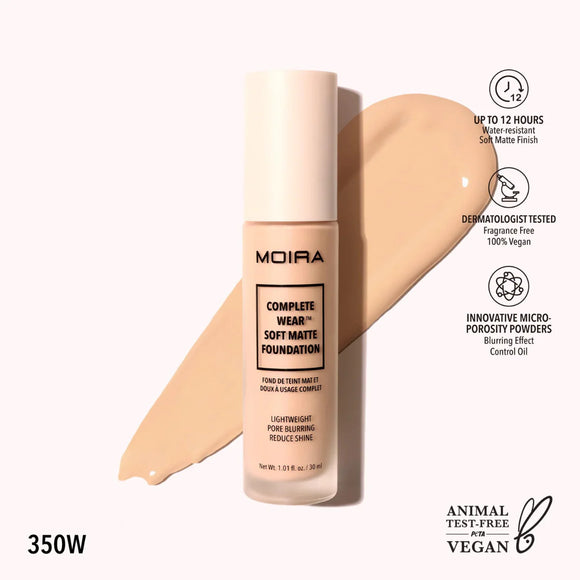 Complete Wear Soft Matte Base de maquillaje (varios tonos) - MOIRA