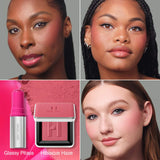 Color Fuse Glassy Blush Balm Stick + Powder Blush Set - Haus Labs / Set 2 pzas