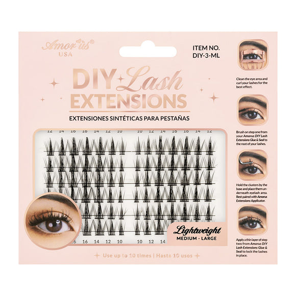 DIY Lash Extensions extensiones sintéticas para pestañas - Amor Us