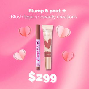 Plump & pout + Blush líquido beauty creations