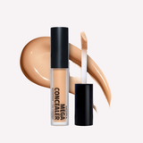 mega concealer, MOIRA, corrector waterproof, concealer de larga duración, cobertura ligera a completa, corrector para ojeras, maquillaje de rostro, cruelty free, vegan, made in Korea