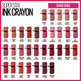 Superstay Ink Crayon Labial Matte (varios tonos) - Maybelline