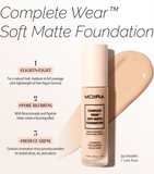 Complete Wear Soft Matte Base de maquillaje (varios tonos) - MOIRA