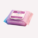 toallitas desmaquillantes con ácido hialurónico, toallitas limpiadoras faciales, Arantza Cosmetics, desmaquillante facial, toallitas hidratantes, limpieza facial, cuidado de la piel, remover maquillaje, hidratación facial, skincare, toallitas para todo tipo de piel.