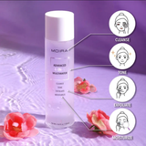 advanced 4-in-1 multi-water, MOIRA, toner multiuso, agua limpiadora, tónico facial, hidratante facial, micro exfoliante, witch hazel, tea tree, skincare, piel sensible