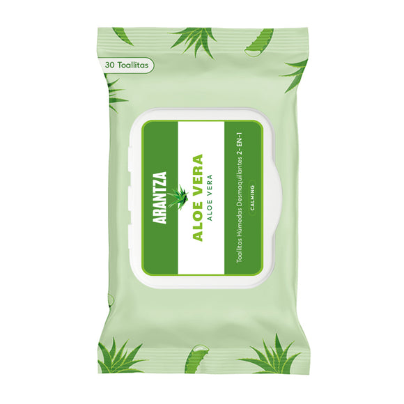 Toallitas Limpiadoras Desmaquillantes ALOE VERA - ARANTZA