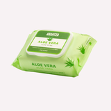 toallitas desmaquillantes con aloe vera, toallitas limpiadoras faciales, Arantza Cosmetics, desmaquillante facial, limpieza facial, toallitas calmantes, toallitas hidratantes, piel sensible, remover maquillaje, cuidado de la piel, skincare.