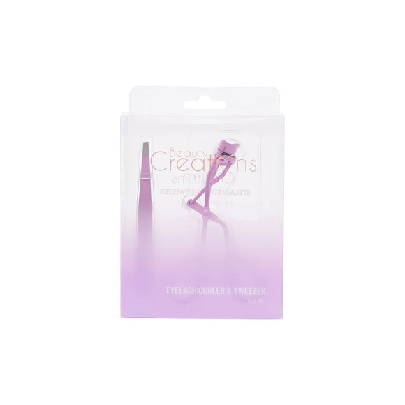 Kit Rizador de pestañas morado  + pinzas - Beauty Creations