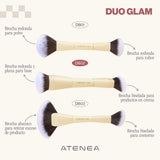 Brocha duo base y crema DB02 - ATENEA