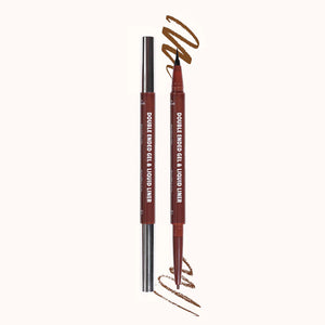 Double ended gel & liquid liner Delineador para ojos doble café - MOIRA