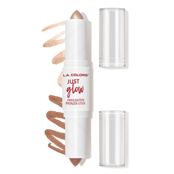 Blushin' Just Glow Highlighter Bronzer Stick 2 en 1 en barra (varios tonos) - L.A. COLORS