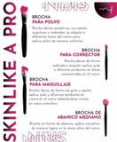 Skin Like a Pro Kit de brochas Enfocado para Piel - MF Cosmetics