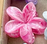 Pinzas de flor marmoleadas (varios colores)