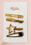 Kit de 4 hair clips (varios modelos) - Killa