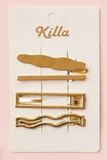 Kit de 4 hair clips (varios modelos) - Killa