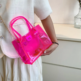 Bolsa neón transparente con cadena (varios colores)