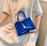 Bolsa neón transparente con cadena (varios colores)