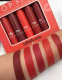 Set de Labiales Top Five Mousse Matte Lipstick Caliente Reds - Italia Deluxe