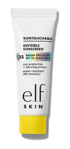 Mini Suntouchable Invisible Sunscreen SPF 35 Primer con protector solar - e.l.f.
