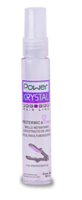 Protector de calor para cabello, brillo y alaciado espontáneo Protermic & Ionic Power Krystal - Power Krystal