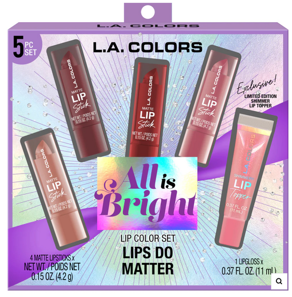 Color Al Lip Color Lip Color Set: All Is Bright Lips Do Matter - L.A. Colors – Schatzi Store