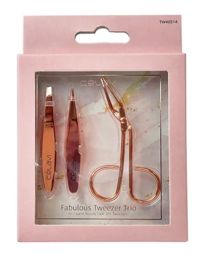 Kit saca cejas rose gold - Célavi