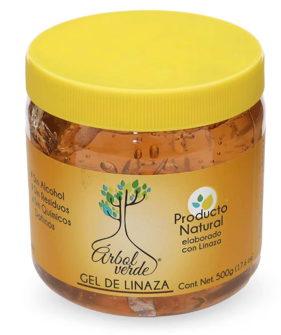 Gel para el cabello de linaza bote 500 g.  - Árbol Verde