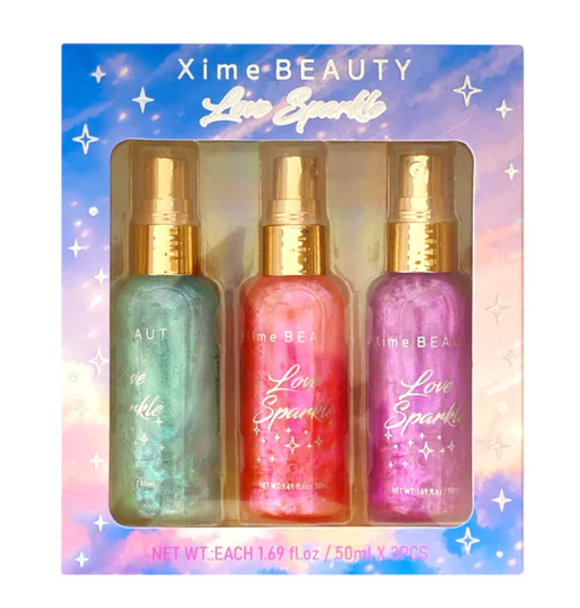 Set de 3 shimmer Love Sparkle iluminador corporal - Xime Beauty