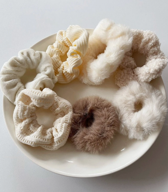 Kit de 7 Scrunchies para el cabello
