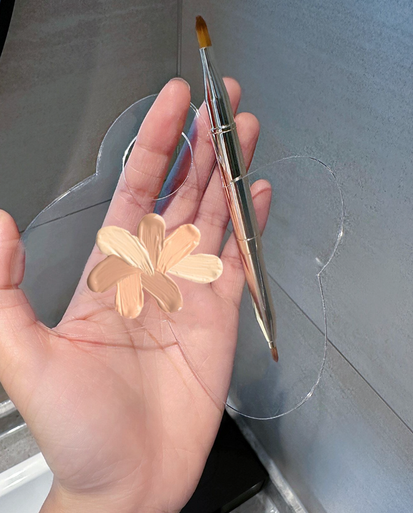 Paleta de acrilico para mezclar maquillaje Mariposa